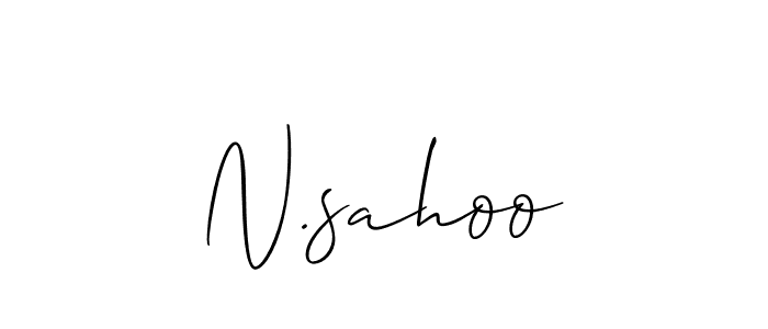 Use a signature maker to create a handwritten signature online. With this signature software, you can design (Allison_Script) your own signature for name N.sahoo. N.sahoo signature style 2 images and pictures png