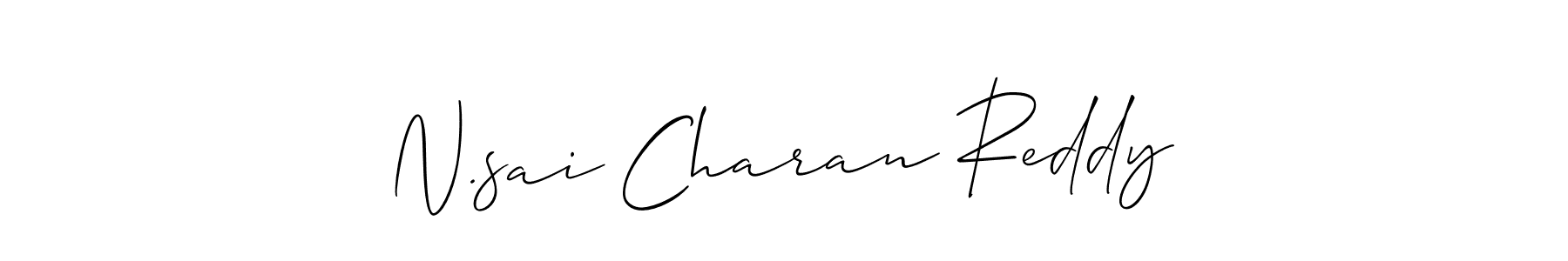 Create a beautiful signature design for name N.sai Charan Reddy. With this signature (Allison_Script) fonts, you can make a handwritten signature for free. N.sai Charan Reddy signature style 2 images and pictures png