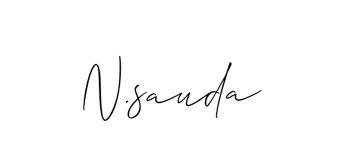 Check out images of Autograph of N.sauda name. Actor N.sauda Signature Style. Allison_Script is a professional sign style online. N.sauda signature style 2 images and pictures png