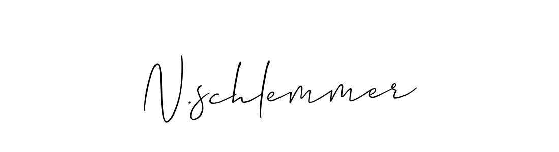 Use a signature maker to create a handwritten signature online. With this signature software, you can design (Allison_Script) your own signature for name N.schlemmer. N.schlemmer signature style 2 images and pictures png