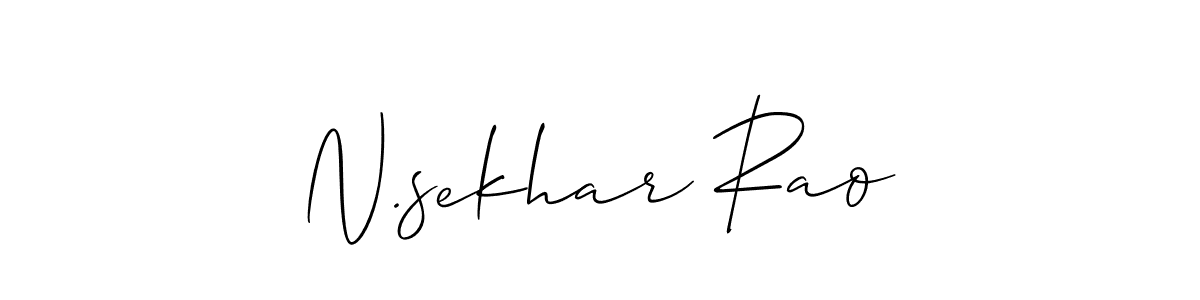 Best and Professional Signature Style for N.sekhar Rao. Allison_Script Best Signature Style Collection. N.sekhar Rao signature style 2 images and pictures png