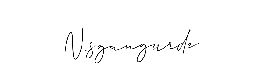 Make a beautiful signature design for name N.sgangurde. Use this online signature maker to create a handwritten signature for free. N.sgangurde signature style 2 images and pictures png