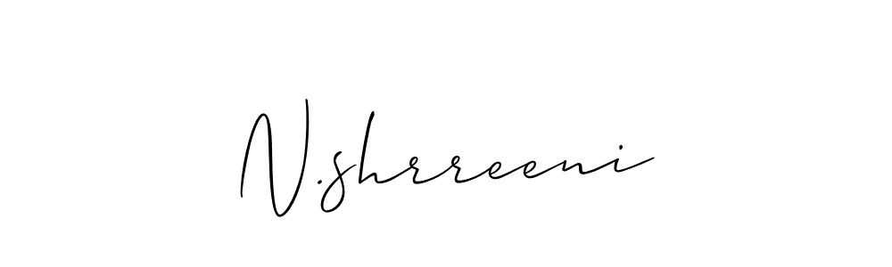 Also You can easily find your signature by using the search form. We will create N.shrreeni name handwritten signature images for you free of cost using Allison_Script sign style. N.shrreeni signature style 2 images and pictures png
