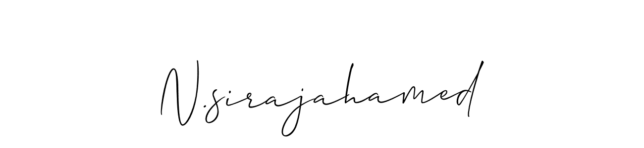 How to Draw N.sirajahamed signature style? Allison_Script is a latest design signature styles for name N.sirajahamed. N.sirajahamed signature style 2 images and pictures png