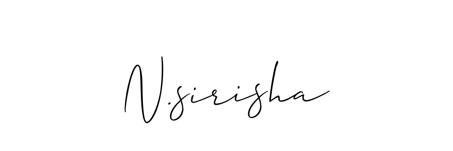 How to make N.sirisha signature? Allison_Script is a professional autograph style. Create handwritten signature for N.sirisha name. N.sirisha signature style 2 images and pictures png