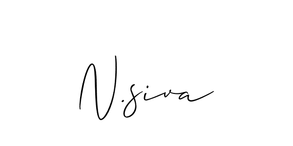 Design your own signature with our free online signature maker. With this signature software, you can create a handwritten (Allison_Script) signature for name N.siva. N.siva signature style 2 images and pictures png