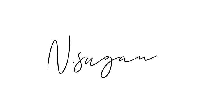 Design your own signature with our free online signature maker. With this signature software, you can create a handwritten (Allison_Script) signature for name N.sugan. N.sugan signature style 2 images and pictures png