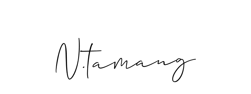 Similarly Allison_Script is the best handwritten signature design. Signature creator online .You can use it as an online autograph creator for name N.tamang. N.tamang signature style 2 images and pictures png