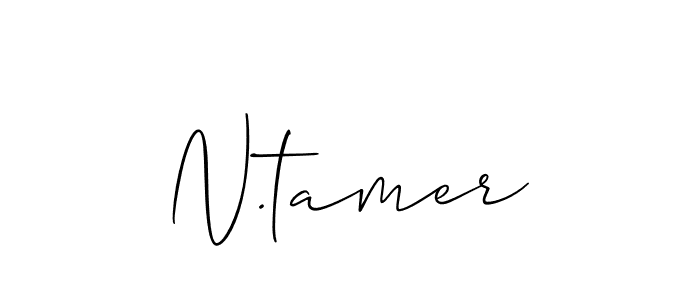 Best and Professional Signature Style for N.tamer. Allison_Script Best Signature Style Collection. N.tamer signature style 2 images and pictures png