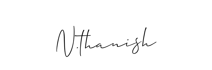 How to Draw N.thanish signature style? Allison_Script is a latest design signature styles for name N.thanish. N.thanish signature style 2 images and pictures png