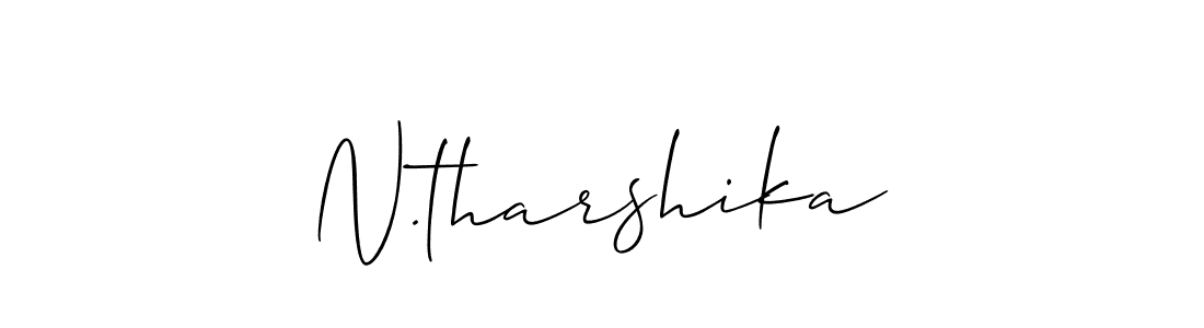 Make a short N.tharshika signature style. Manage your documents anywhere anytime using Allison_Script. Create and add eSignatures, submit forms, share and send files easily. N.tharshika signature style 2 images and pictures png