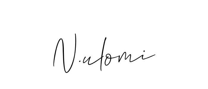 You can use this online signature creator to create a handwritten signature for the name N.ulomi. This is the best online autograph maker. N.ulomi signature style 2 images and pictures png