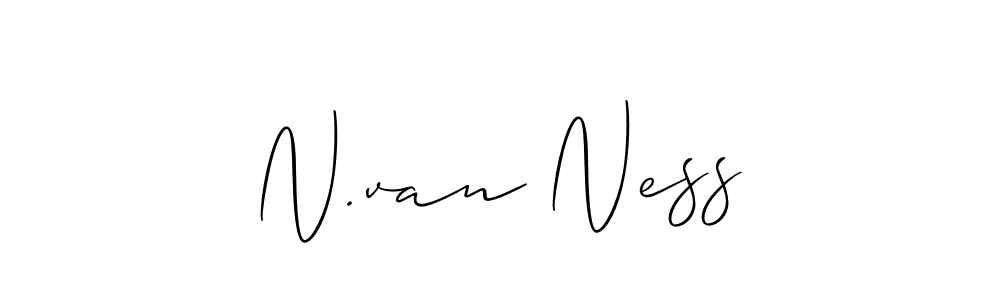 N.van Ness stylish signature style. Best Handwritten Sign (Allison_Script) for my name. Handwritten Signature Collection Ideas for my name N.van Ness. N.van Ness signature style 2 images and pictures png