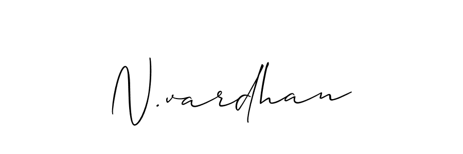 N.vardhan stylish signature style. Best Handwritten Sign (Allison_Script) for my name. Handwritten Signature Collection Ideas for my name N.vardhan. N.vardhan signature style 2 images and pictures png