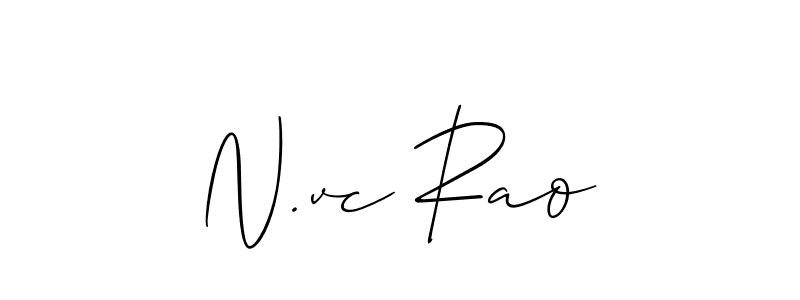 Once you've used our free online signature maker to create your best signature Allison_Script style, it's time to enjoy all of the benefits that N.vc Rao name signing documents. N.vc Rao signature style 2 images and pictures png