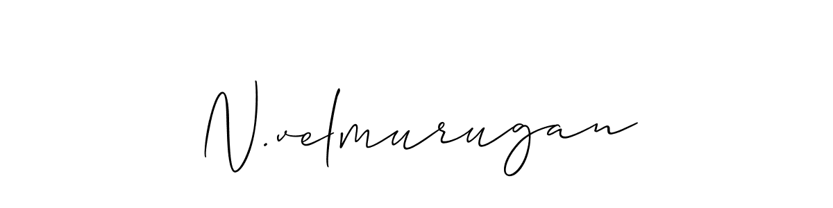 Best and Professional Signature Style for N.velmurugan. Allison_Script Best Signature Style Collection. N.velmurugan signature style 2 images and pictures png
