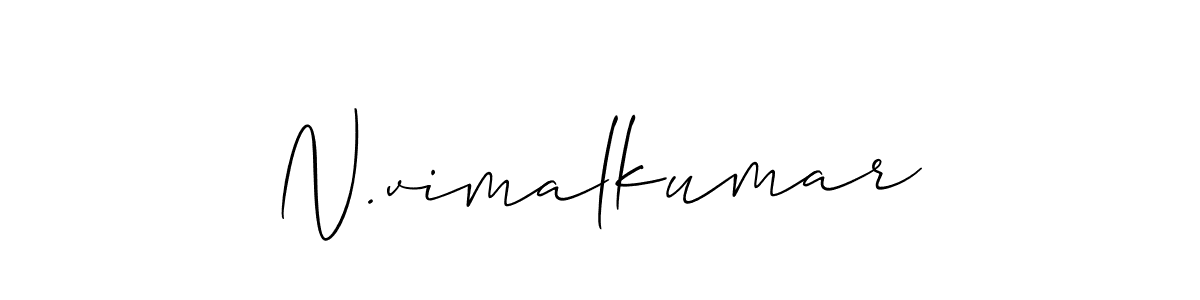 Create a beautiful signature design for name N.vimalkumar. With this signature (Allison_Script) fonts, you can make a handwritten signature for free. N.vimalkumar signature style 2 images and pictures png