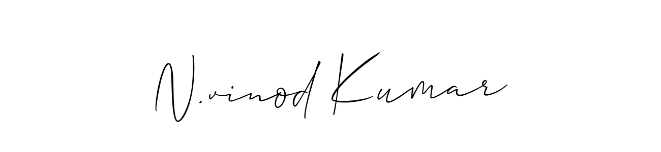 Use a signature maker to create a handwritten signature online. With this signature software, you can design (Allison_Script) your own signature for name N.vinod Kumar. N.vinod Kumar signature style 2 images and pictures png