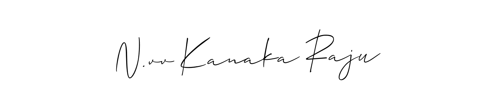 Check out images of Autograph of N.vv Kanaka Raju name. Actor N.vv Kanaka Raju Signature Style. Allison_Script is a professional sign style online. N.vv Kanaka Raju signature style 2 images and pictures png