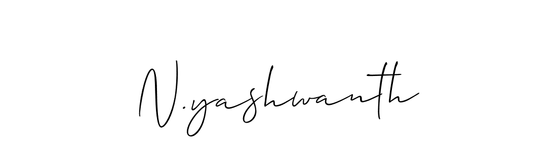 Use a signature maker to create a handwritten signature online. With this signature software, you can design (Allison_Script) your own signature for name N.yashwanth. N.yashwanth signature style 2 images and pictures png
