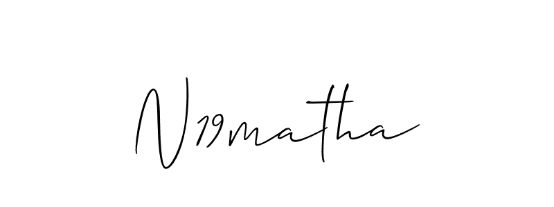 How to Draw N19matha signature style? Allison_Script is a latest design signature styles for name N19matha. N19matha signature style 2 images and pictures png