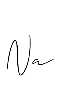 Create a beautiful signature design for name Na;sama. With this signature (Allison_Script) fonts, you can make a handwritten signature for free. Na;sama signature style 2 images and pictures png