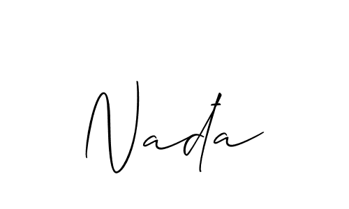 Allison_Script is a professional signature style that is perfect for those who want to add a touch of class to their signature. It is also a great choice for those who want to make their signature more unique. Get Nađa name to fancy signature for free. Nađa signature style 2 images and pictures png