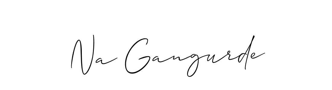 Na Gangurde stylish signature style. Best Handwritten Sign (Allison_Script) for my name. Handwritten Signature Collection Ideas for my name Na Gangurde. Na Gangurde signature style 2 images and pictures png
