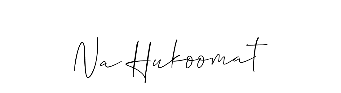 Na Hukoomat stylish signature style. Best Handwritten Sign (Allison_Script) for my name. Handwritten Signature Collection Ideas for my name Na Hukoomat. Na Hukoomat signature style 2 images and pictures png