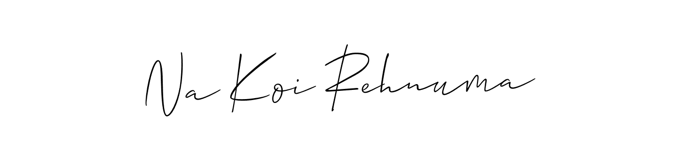 You should practise on your own different ways (Allison_Script) to write your name (Na Koi Rehnuma) in signature. don't let someone else do it for you. Na Koi Rehnuma signature style 2 images and pictures png