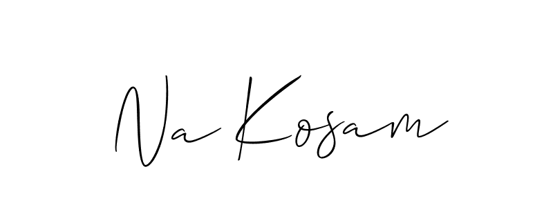 Once you've used our free online signature maker to create your best signature Allison_Script style, it's time to enjoy all of the benefits that Na Kosam name signing documents. Na Kosam signature style 2 images and pictures png