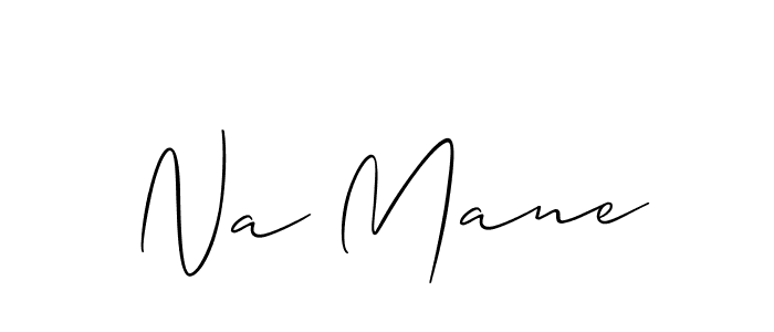 Also You can easily find your signature by using the search form. We will create Na Mane name handwritten signature images for you free of cost using Allison_Script sign style. Na Mane signature style 2 images and pictures png
