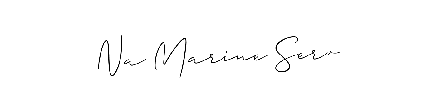 How to make Na Marine Serv signature? Allison_Script is a professional autograph style. Create handwritten signature for Na Marine Serv name. Na Marine Serv signature style 2 images and pictures png