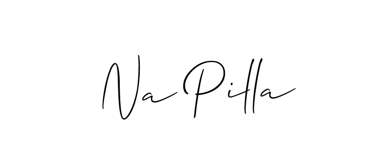 Make a beautiful signature design for name Na Pilla. Use this online signature maker to create a handwritten signature for free. Na Pilla signature style 2 images and pictures png