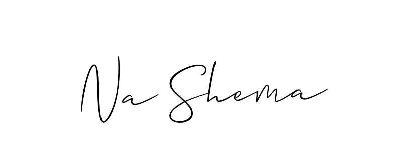 Best and Professional Signature Style for Na Shema. Allison_Script Best Signature Style Collection. Na Shema signature style 2 images and pictures png