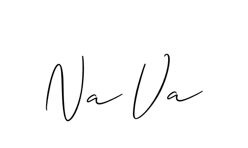 Best and Professional Signature Style for Na Va. Allison_Script Best Signature Style Collection. Na Va signature style 2 images and pictures png