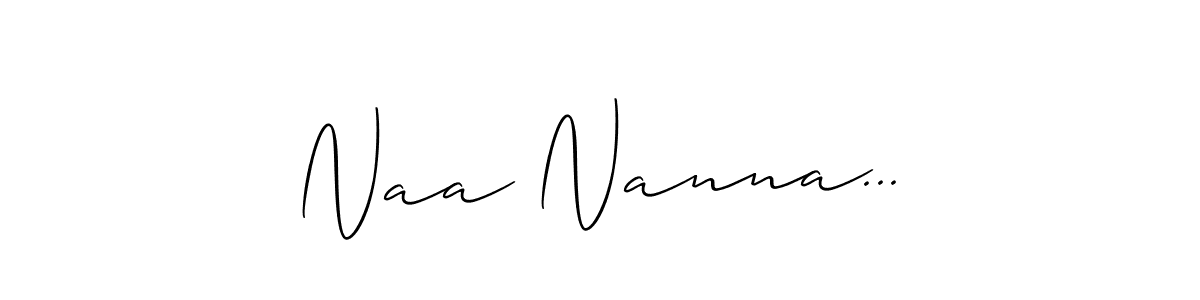 You can use this online signature creator to create a handwritten signature for the name Naa Nanna.... This is the best online autograph maker. Naa Nanna... signature style 2 images and pictures png