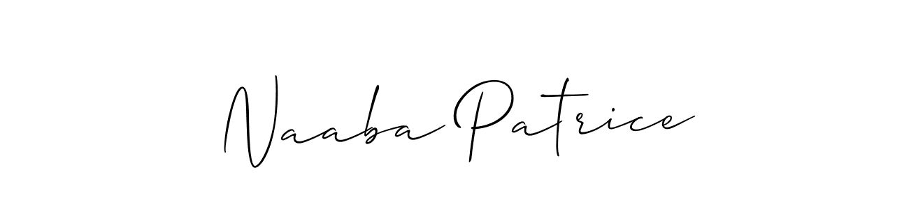 Create a beautiful signature design for name Naaba Patrice. With this signature (Allison_Script) fonts, you can make a handwritten signature for free. Naaba Patrice signature style 2 images and pictures png