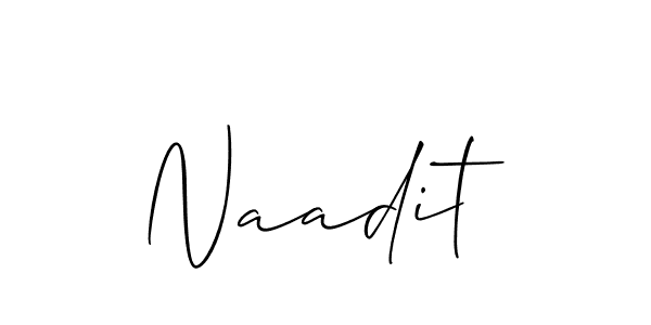 Similarly Allison_Script is the best handwritten signature design. Signature creator online .You can use it as an online autograph creator for name Naadit. Naadit signature style 2 images and pictures png