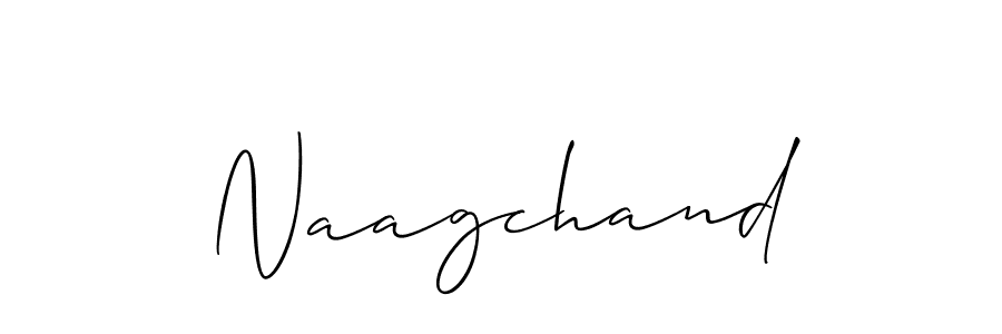 How to make Naagchand name signature. Use Allison_Script style for creating short signs online. This is the latest handwritten sign. Naagchand signature style 2 images and pictures png