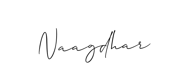 How to make Naagdhar signature? Allison_Script is a professional autograph style. Create handwritten signature for Naagdhar name. Naagdhar signature style 2 images and pictures png