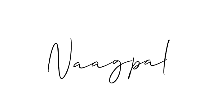 Use a signature maker to create a handwritten signature online. With this signature software, you can design (Allison_Script) your own signature for name Naagpal. Naagpal signature style 2 images and pictures png