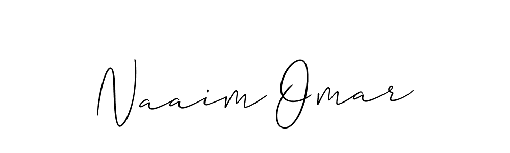 if you are searching for the best signature style for your name Naaim Omar. so please give up your signature search. here we have designed multiple signature styles  using Allison_Script. Naaim Omar signature style 2 images and pictures png