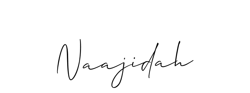 Also we have Naajidah name is the best signature style. Create professional handwritten signature collection using Allison_Script autograph style. Naajidah signature style 2 images and pictures png