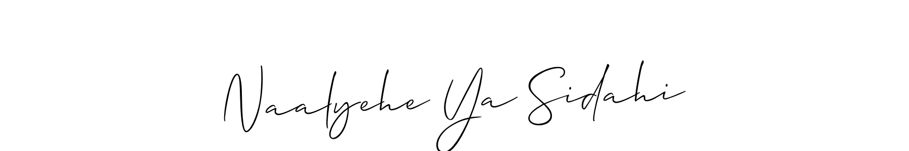 See photos of Naalyehe Ya Sidahi official signature by Spectra . Check more albums & portfolios. Read reviews & check more about Allison_Script font. Naalyehe Ya Sidahi signature style 2 images and pictures png