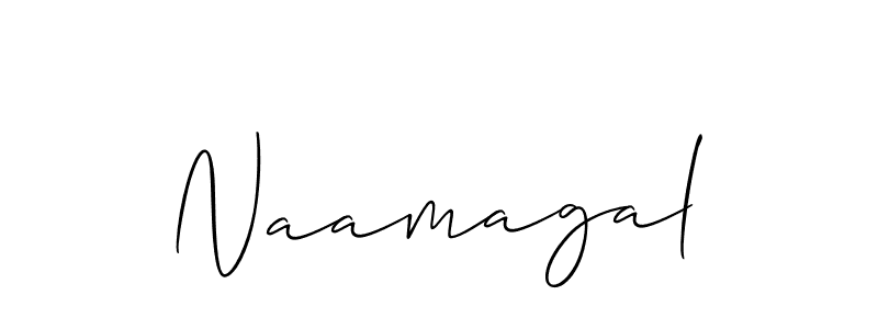 Best and Professional Signature Style for Naamagal. Allison_Script Best Signature Style Collection. Naamagal signature style 2 images and pictures png