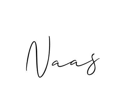 Use a signature maker to create a handwritten signature online. With this signature software, you can design (Allison_Script) your own signature for name Naas. Naas signature style 2 images and pictures png