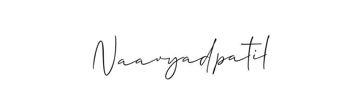 How to Draw Naavyadpatil signature style? Allison_Script is a latest design signature styles for name Naavyadpatil. Naavyadpatil signature style 2 images and pictures png