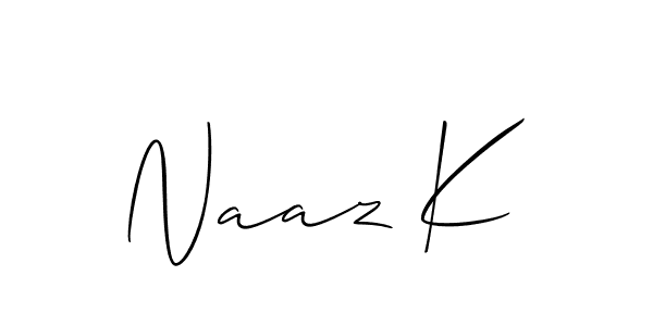 Check out images of Autograph of Naaz K name. Actor Naaz K Signature Style. Allison_Script is a professional sign style online. Naaz K signature style 2 images and pictures png
