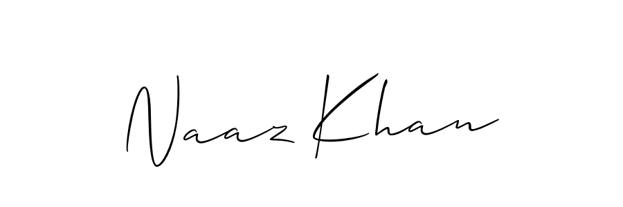 Also You can easily find your signature by using the search form. We will create Naaz Khan name handwritten signature images for you free of cost using Allison_Script sign style. Naaz Khan signature style 2 images and pictures png